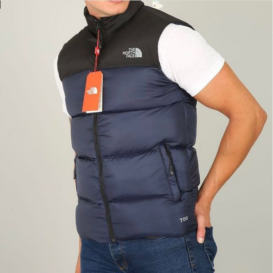 TNF-SLEEVELESS-NUPTSE PUFFER JACKET | BLACK / NAVY