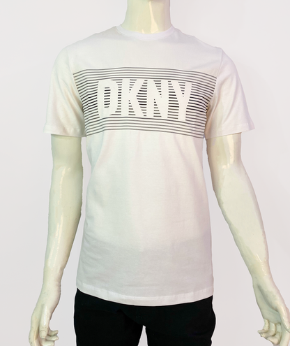 DONNA KARAN NEW YORK MEN'S DKNY ASTOR STRETCH T-SHIRT | WHITE