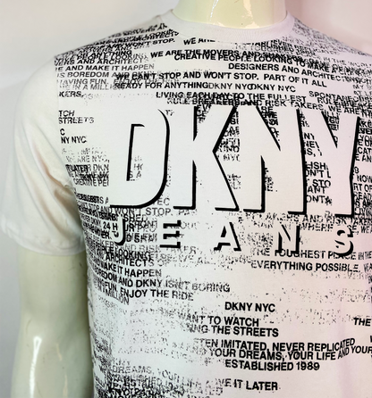 DONNA KARAN NEW YORK MEN'S DKNY ASTOR STRETCH T-SHIRT | WHITE