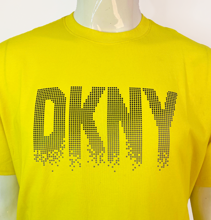 DONNA KARAN NEW YORK MEN'S DKNY ASTOR STRETCH T-SHIRT | YELLOW