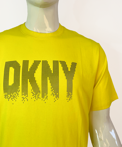 DONNA KARAN NEW YORK MEN'S DKNY ASTOR STRETCH T-SHIRT | YELLOW