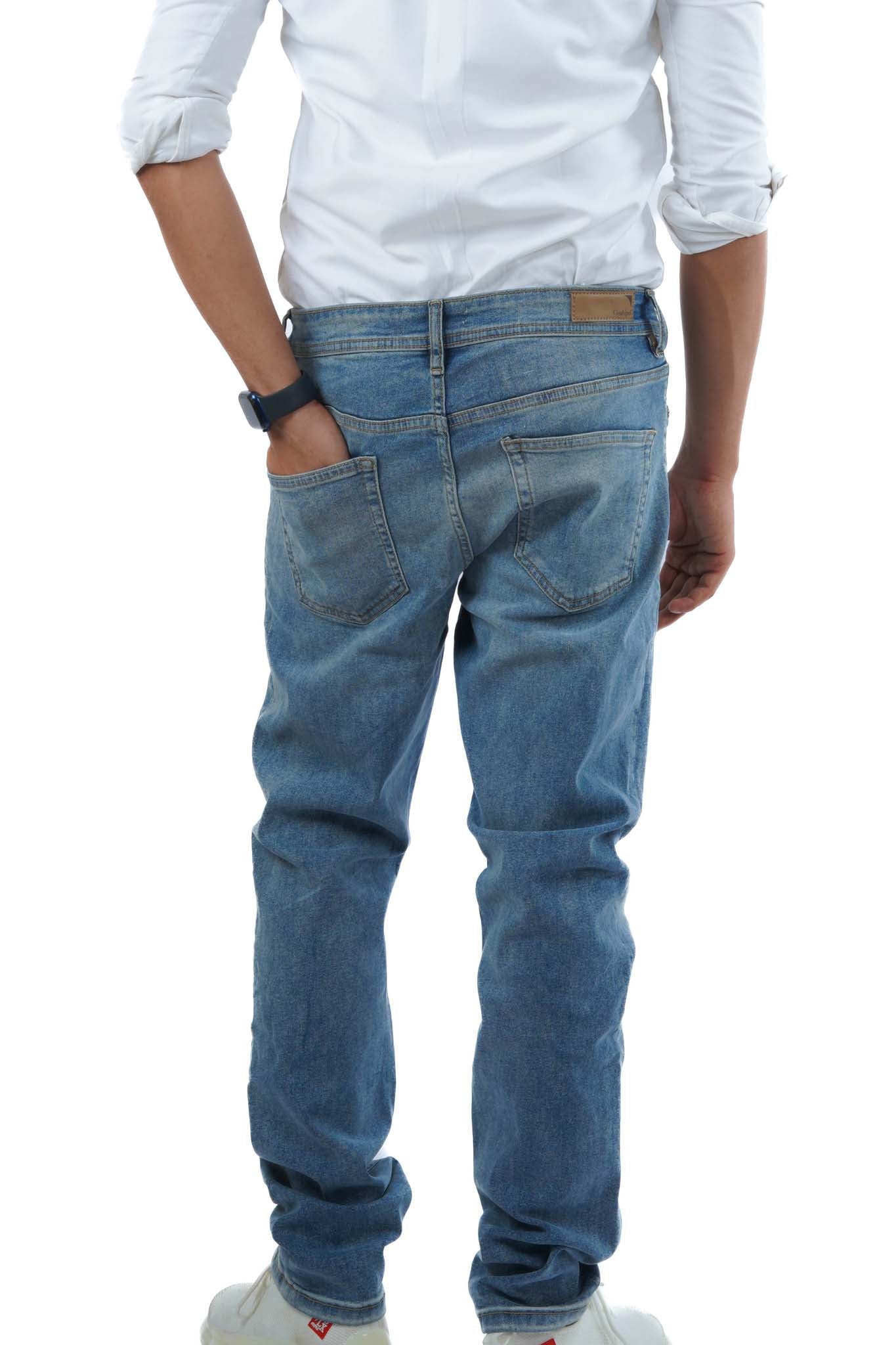 CONBIPEL. MENS STRAIGHT FIT JEANS | DENIM L BLUE