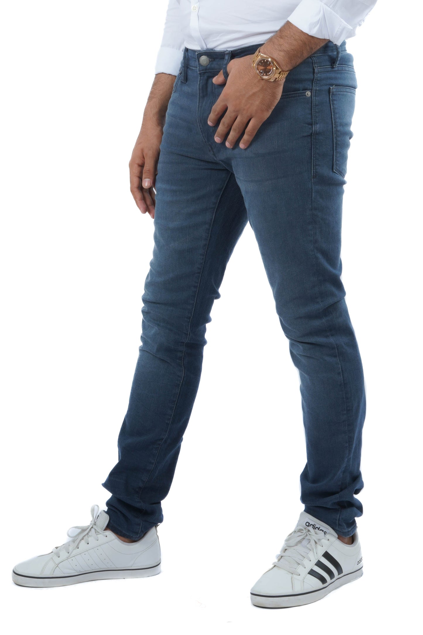 C.&.A MENS SKINNY JEANS-DARK GREY