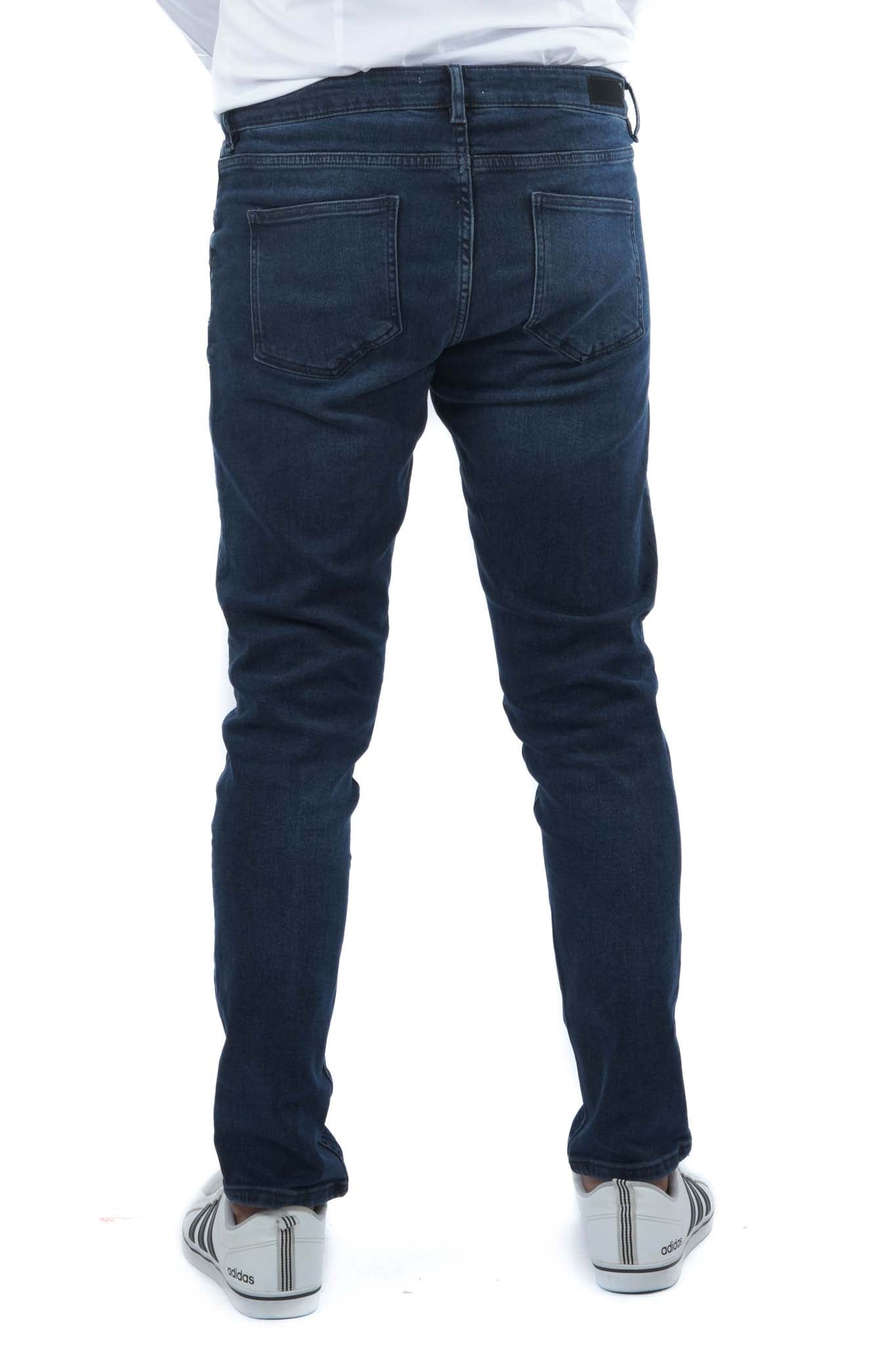 CONBIPEL. MENS STRAIGHT FIT JEANS | DENIM DARK BLUE