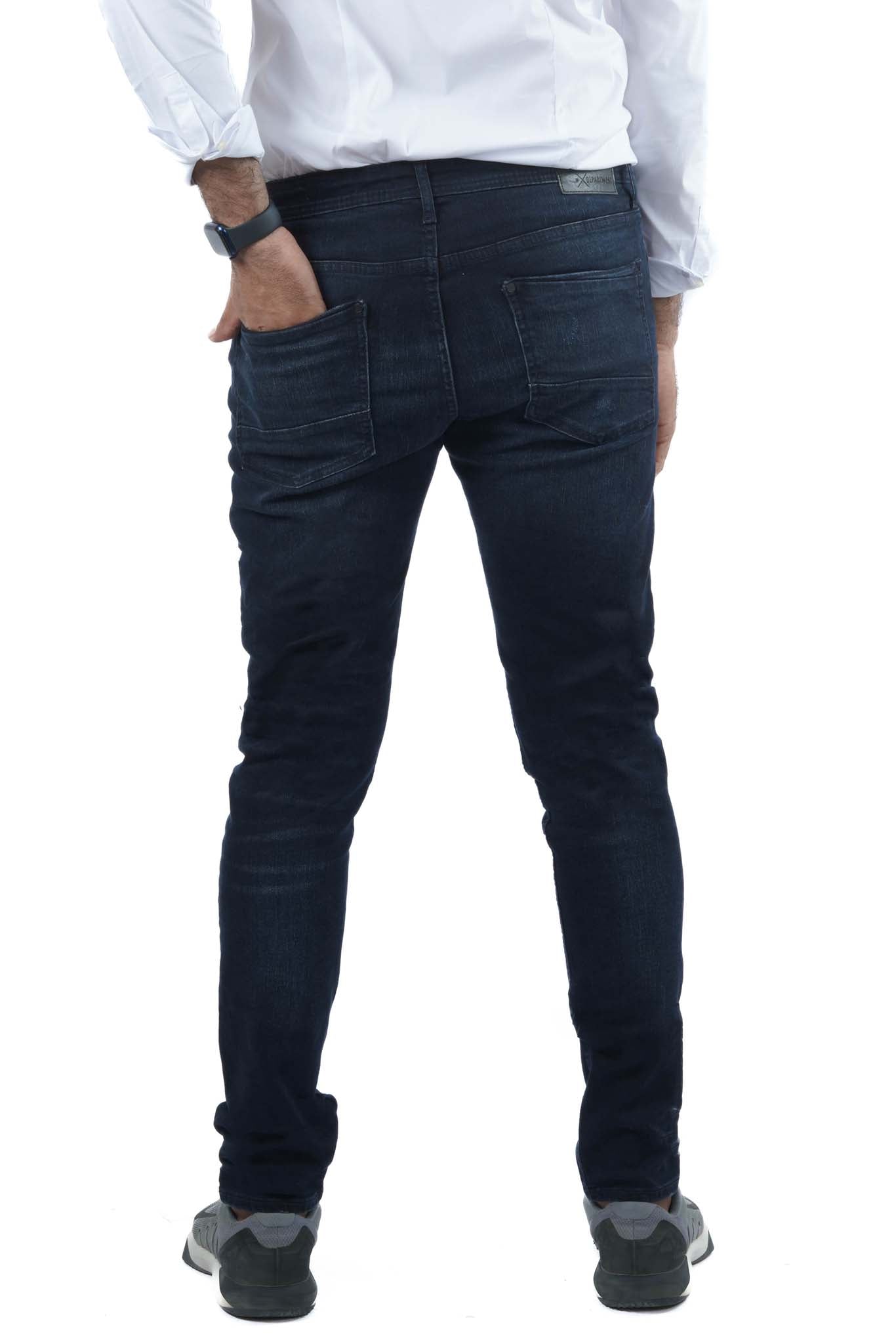 DEPARTWEST.-SEEKER TAPER STRETCH-JEANS-MENS | DARK BLUE