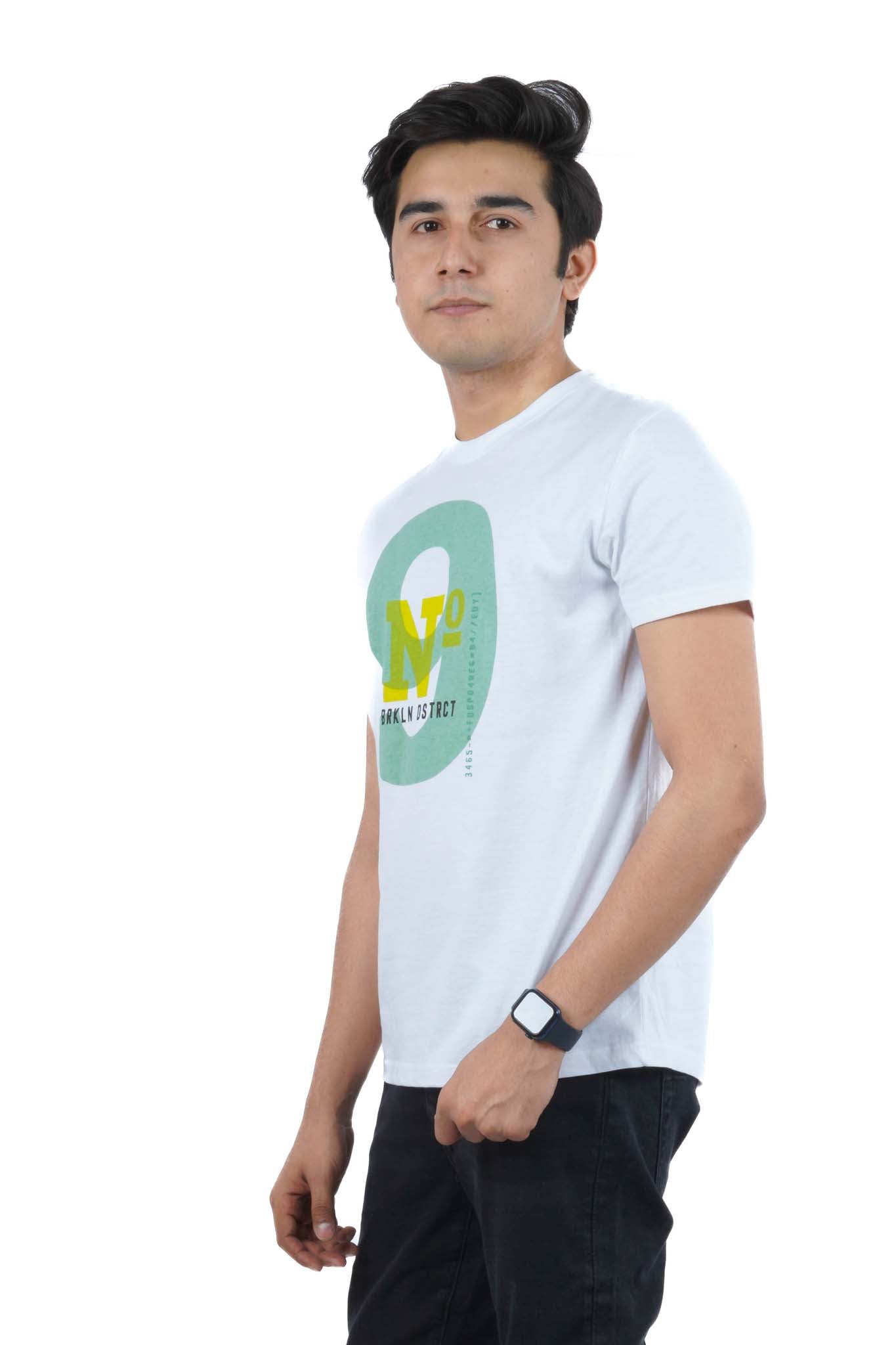 WHAT'S TODAY-CLASSIC GRAPHICAL PRINTED T-SHIRT | WHITE