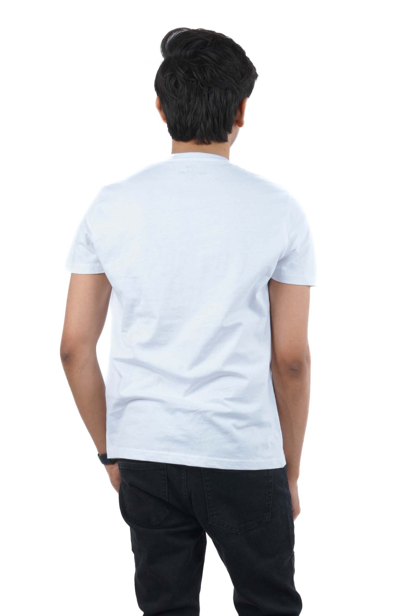 WHAT'S TODAY-CLASSIC GRAPHICAL PRINTED T-SHIRT | WHITE