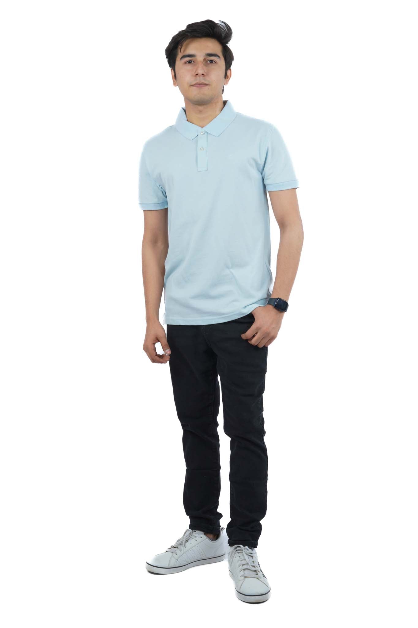 C.E.L.I.O TEONE SKY BLUE POLO SHIRT