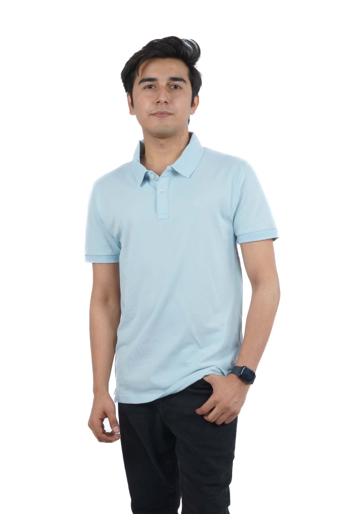 C.E.L.I.O TEONE SKY BLUE POLO SHIRT