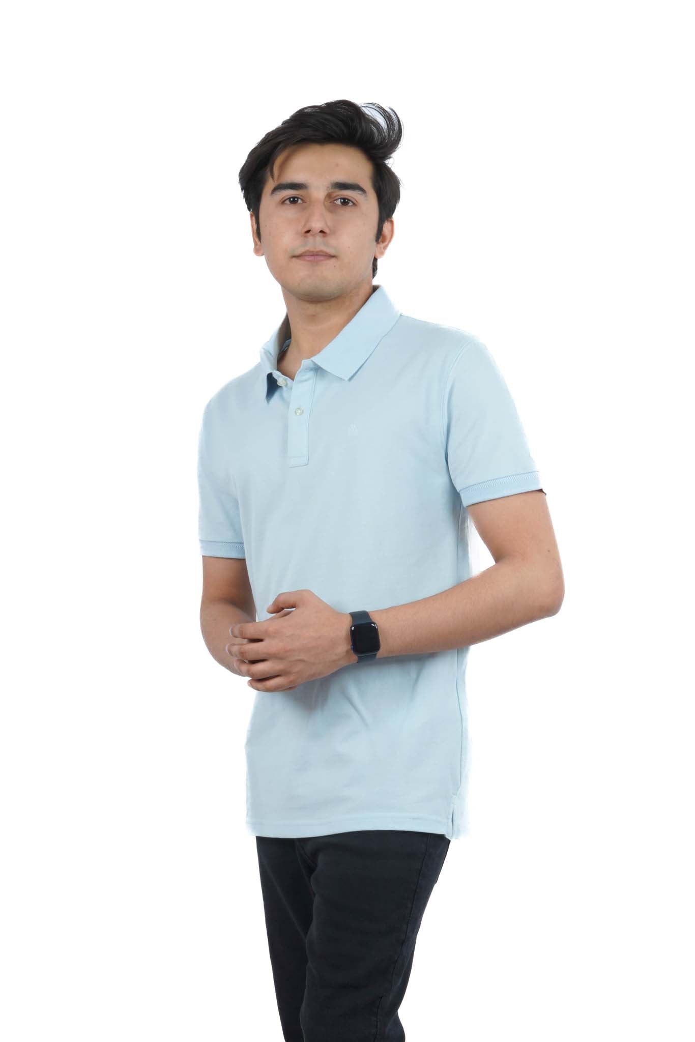 C.E.L.I.O TEONE SKY BLUE POLO SHIRT