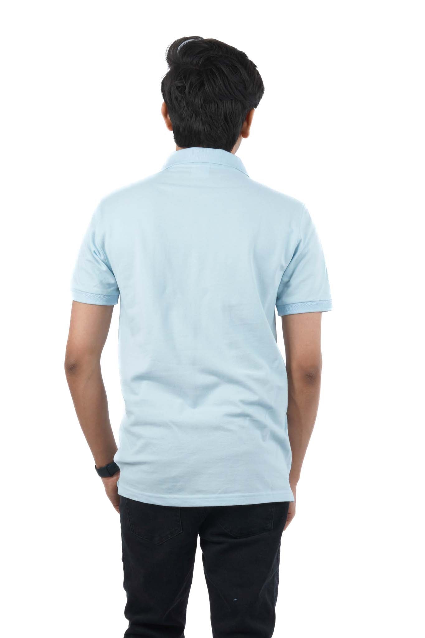 C.E.L.I.O TEONE SKY BLUE POLO SHIRT