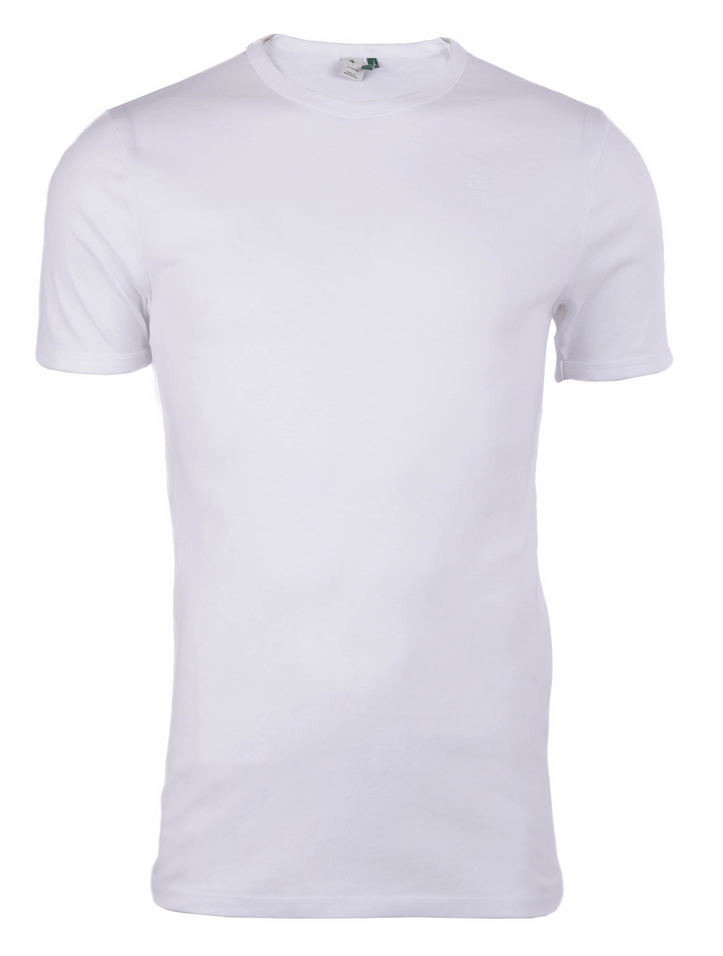 G-STAR RAW T-SHIRT PLAIN SLIM FIT CREW NECK-WHITE