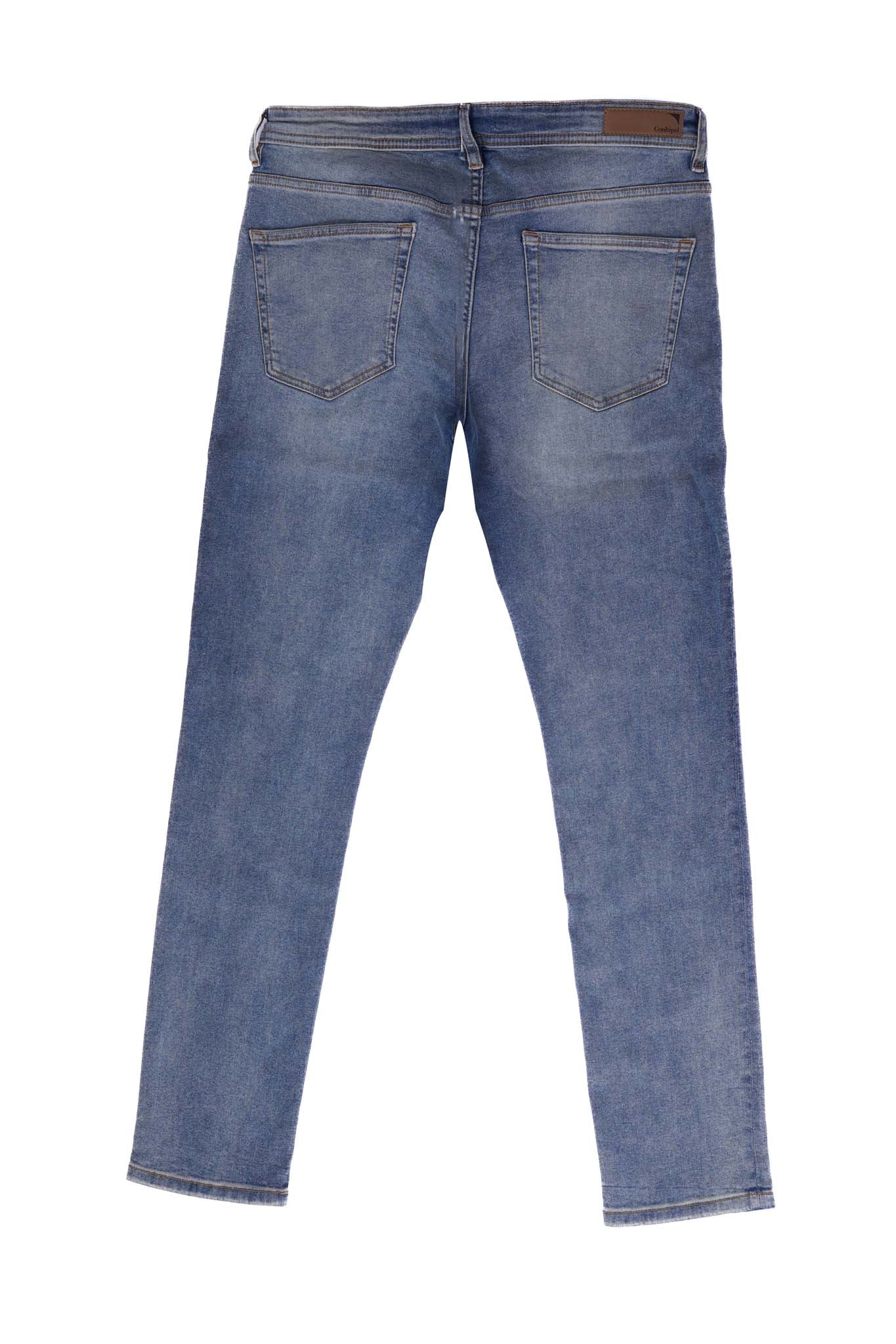 CONBIPEL MENS STRAIGHT FIT JEANS | DENIM L BLUE