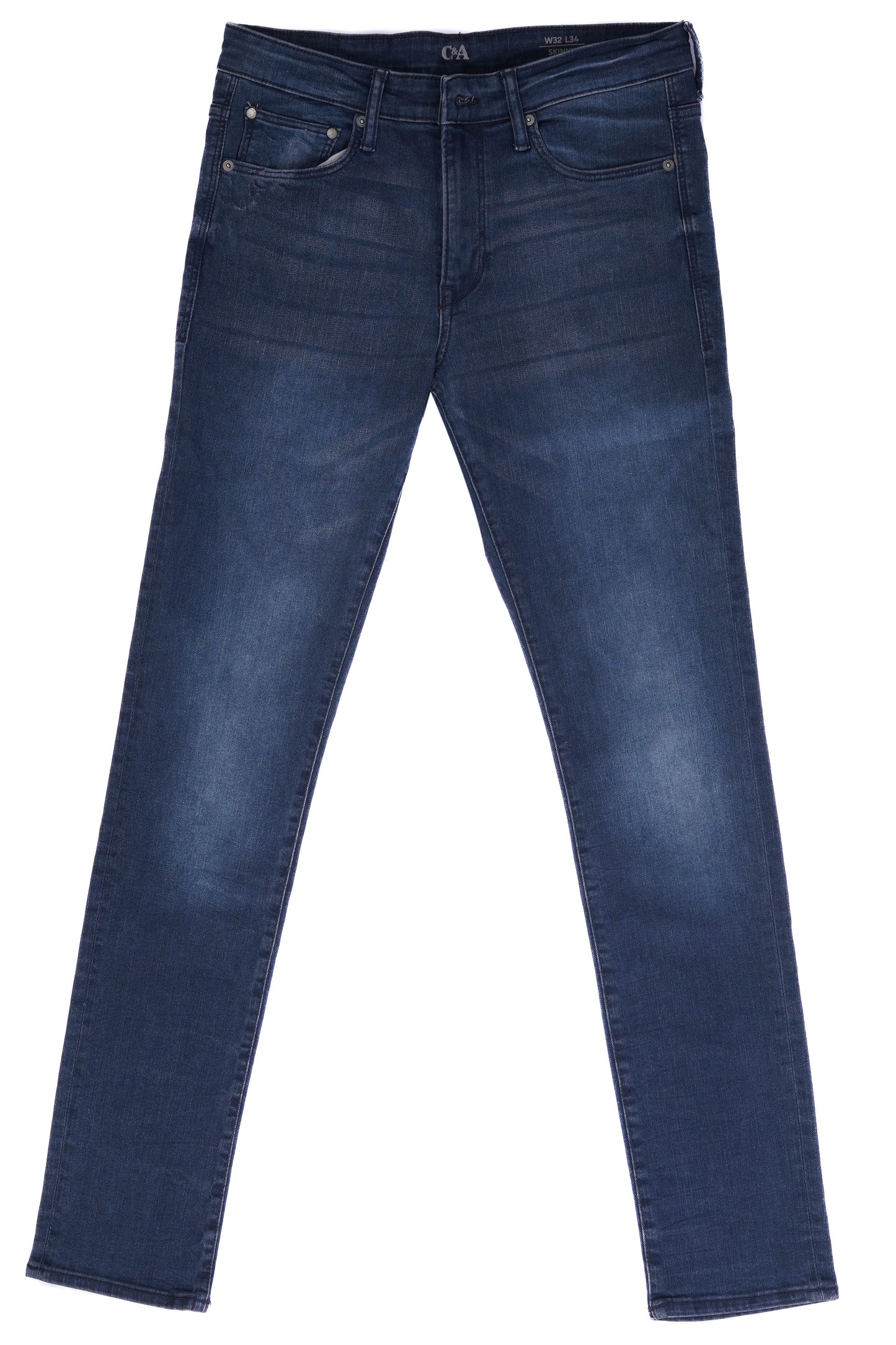 C.&.A MENS SKINNY JEANS-DARK GREY