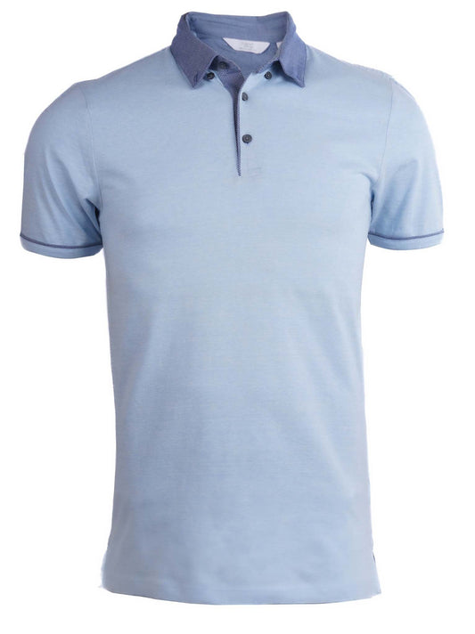 NEXT. CLASSIC COMFORT FIT FIGURED Polo Shirt | SKY BLUE