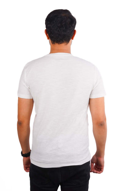 JACK & JONES.-CLASSIC GRAPHICAL PRINT-MEN T-SHIRT | WHITE