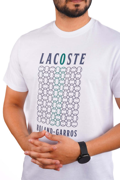 LACOSTE-ORI-RARE-ROLAND-GARROS-T-SHIRT | WHITE