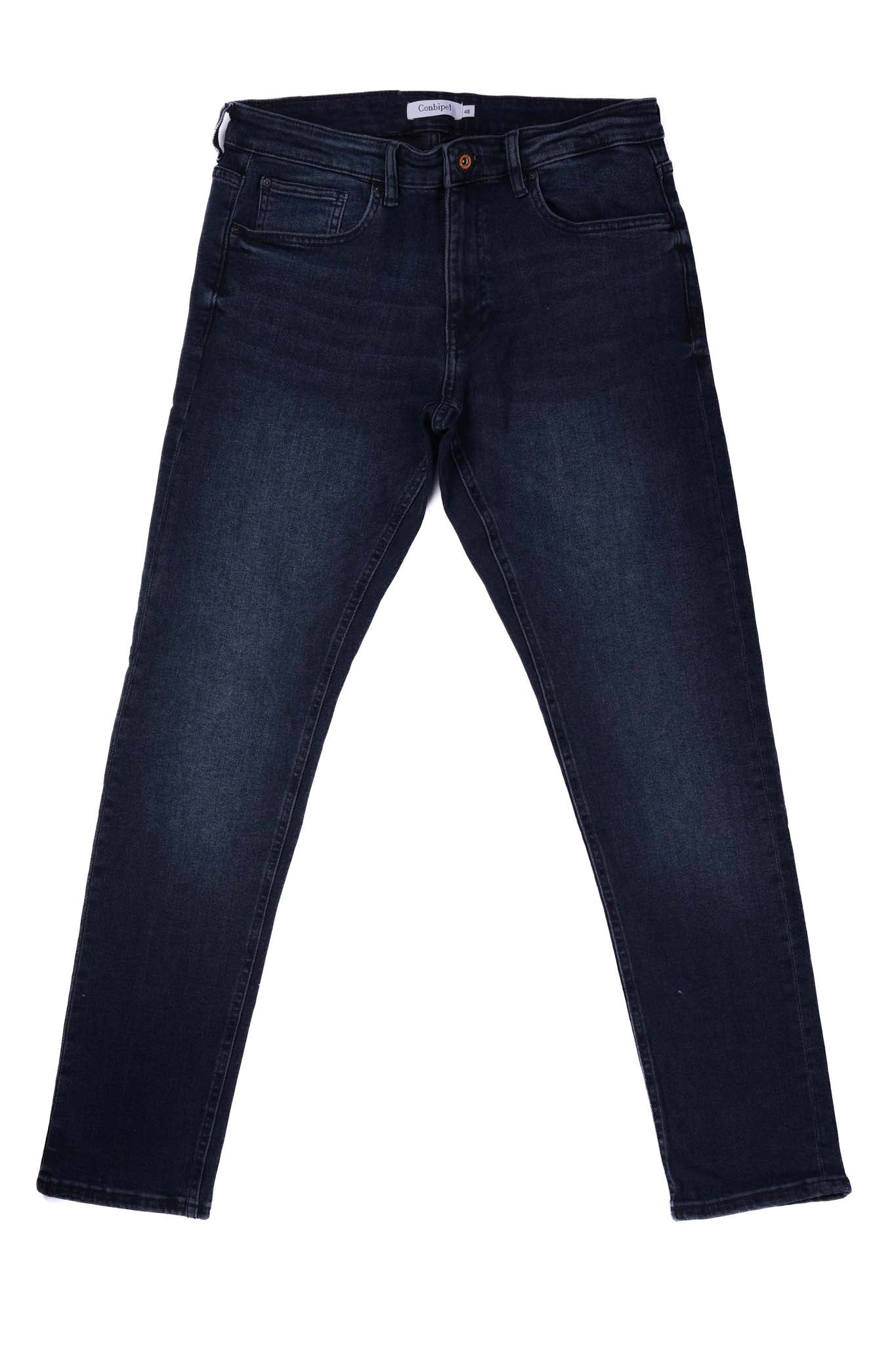 CONBIPEL. MENS STRAIGHT FIT JEANS | DENIM DARK BLUE