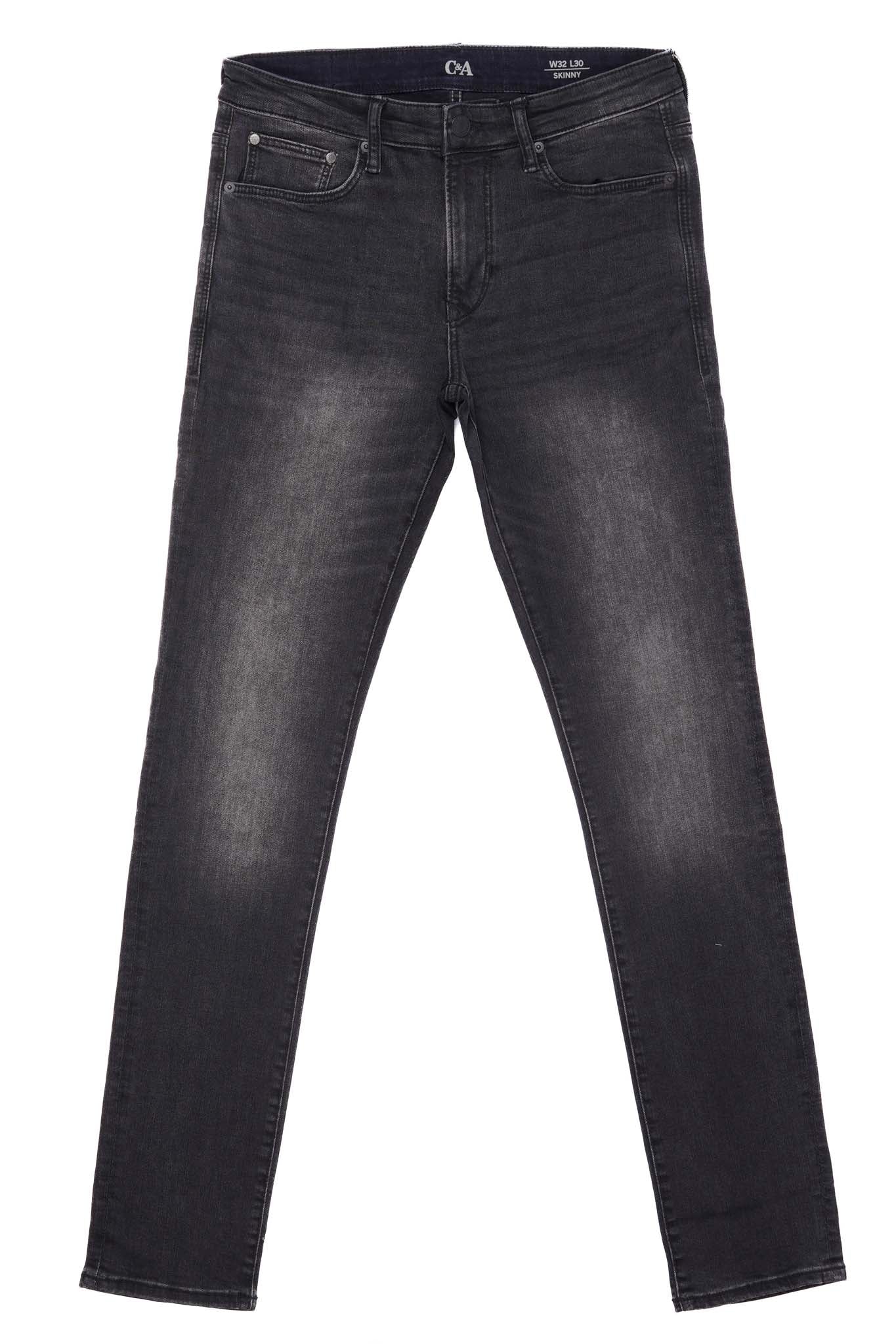 C.&.A MENS SKINNY JEANS-DENIM BLACK