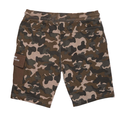 P.A.L.O.M.I.N.O SOFT COTTON FLAP POCKET CAMO SHORT FOR BOYS