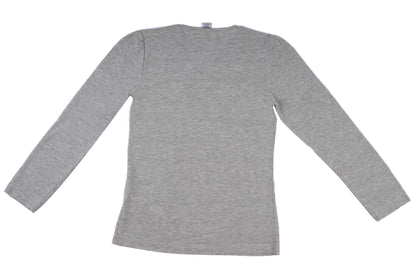 ZARA-KIDS-BASIC PLAIN-FULL SLEEVE T-SHIRT | GREY