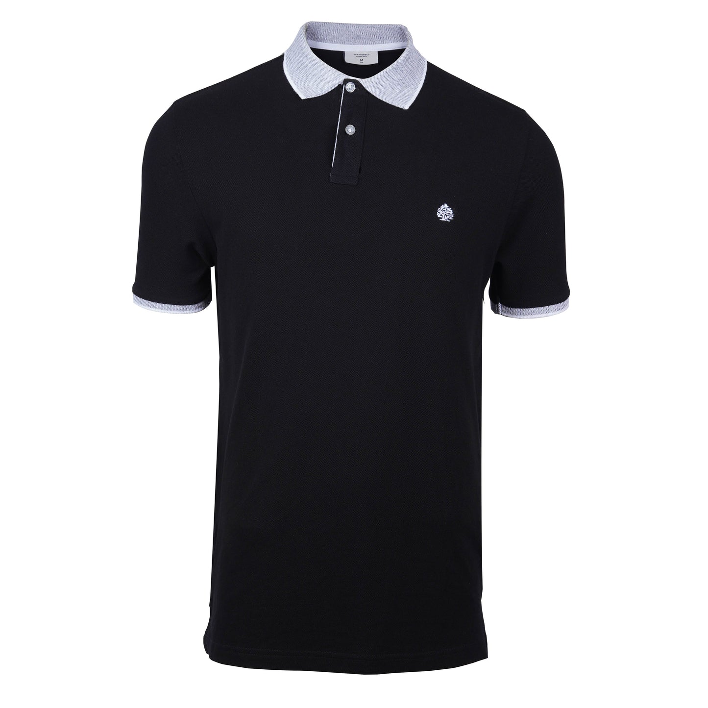 SPRINGFIELD. SLIM FIT-MENS POLO | BLACK