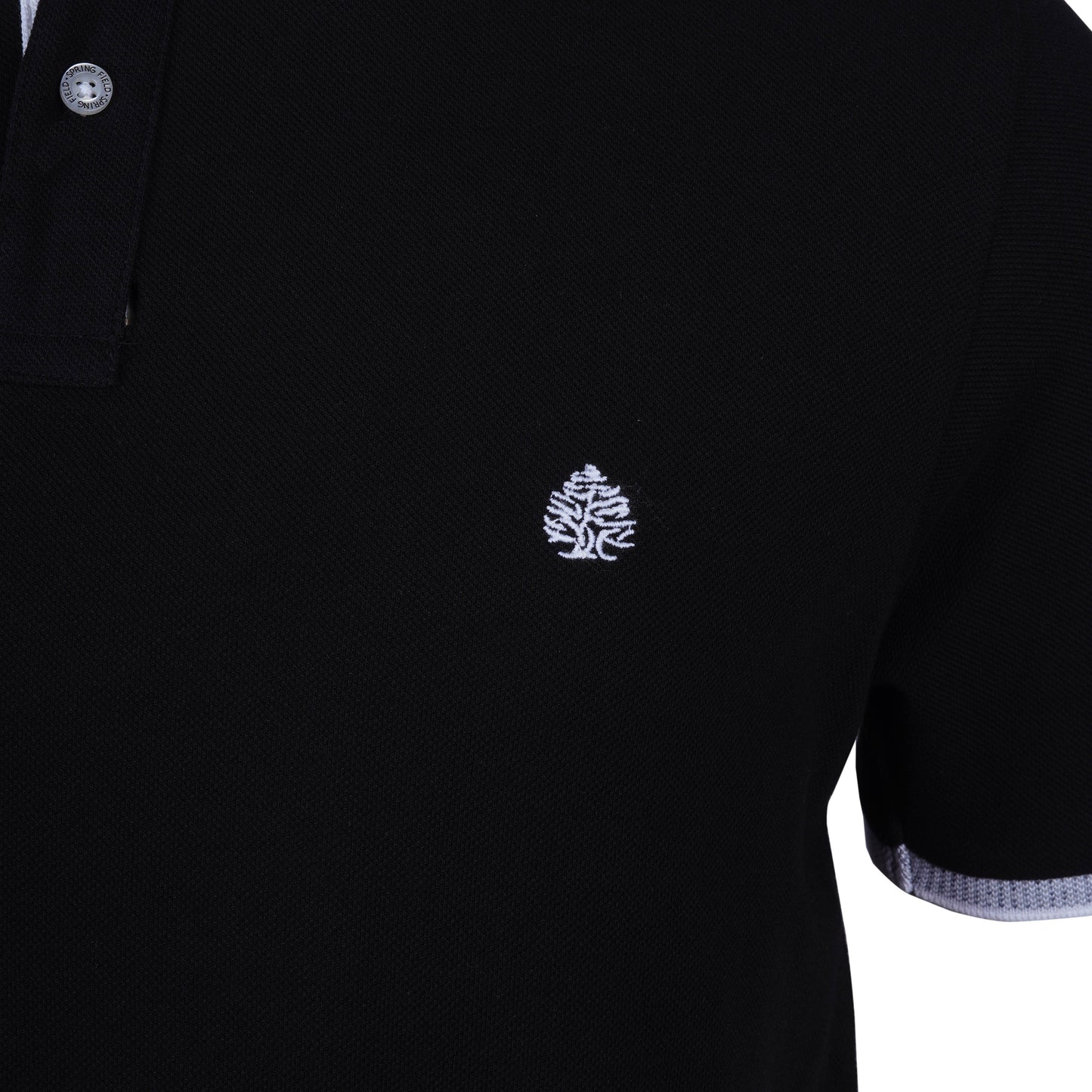 SPRINGFIELD. SLIM FIT-MENS POLO | BLACK