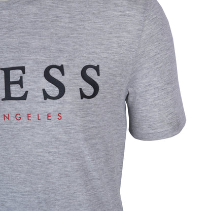 GUESS MENS GRAPHIC LOGO T-SHIRT | GREY