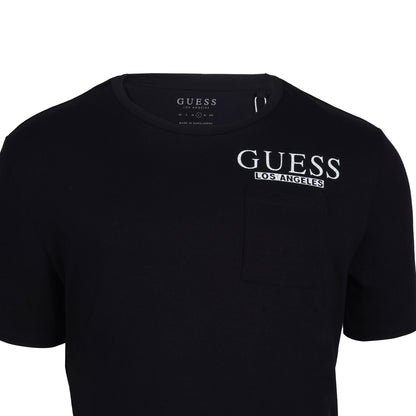 GUESS GRAPHIC PRINT LOGO T-SHIRT | BLACK