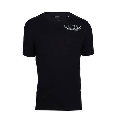 GUESS GRAPHIC PRINT LOGO T-SHIRT | BLACK