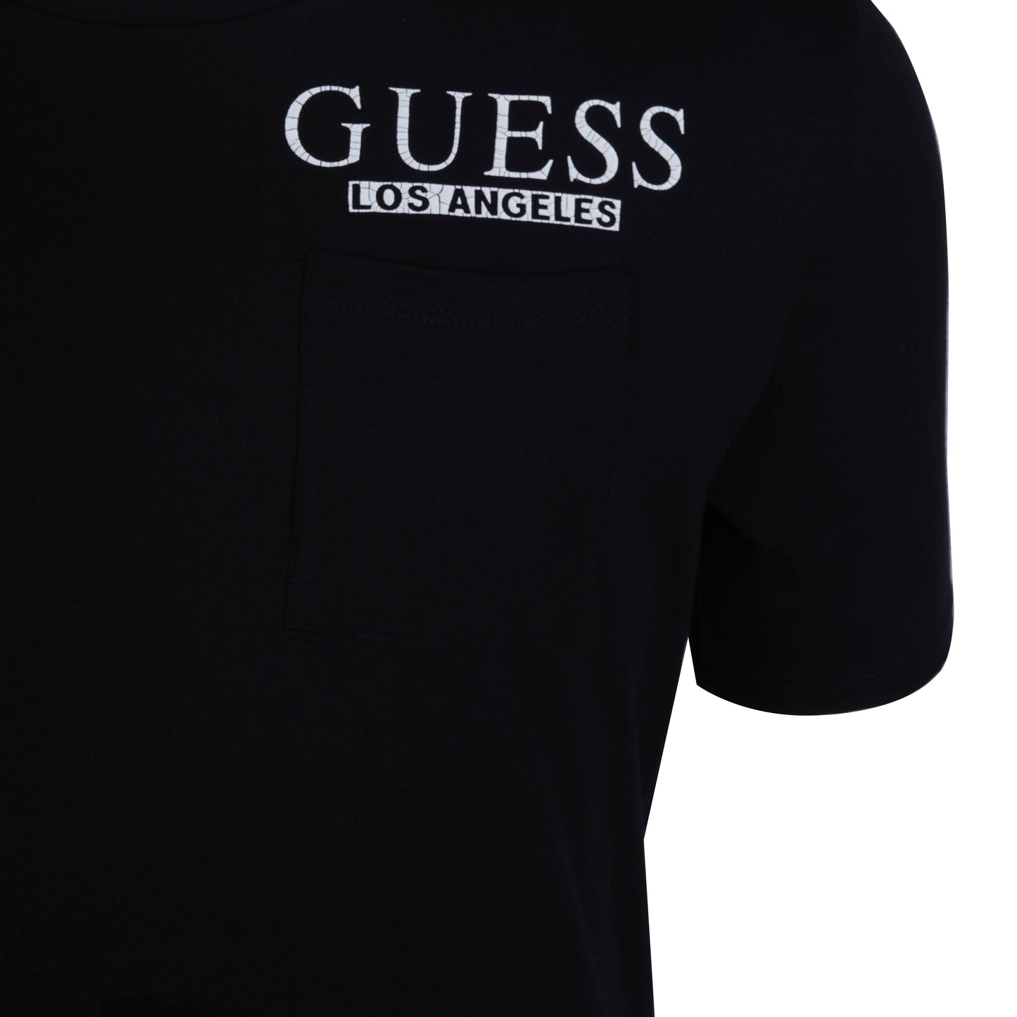 GUESS GRAPHIC PRINT LOGO T-SHIRT | BLACK