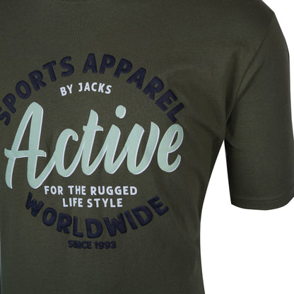 JACK'S-SPORTS APPAREL BY JACK'S-MEN-TEE | OLIVE GREEN