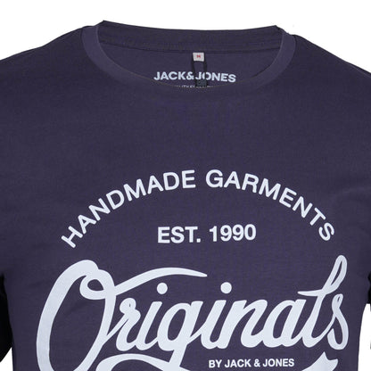 JACK & JONES. MENS CPNHGN GRAPHIC LOGO T-SHIRT | DARK GREY