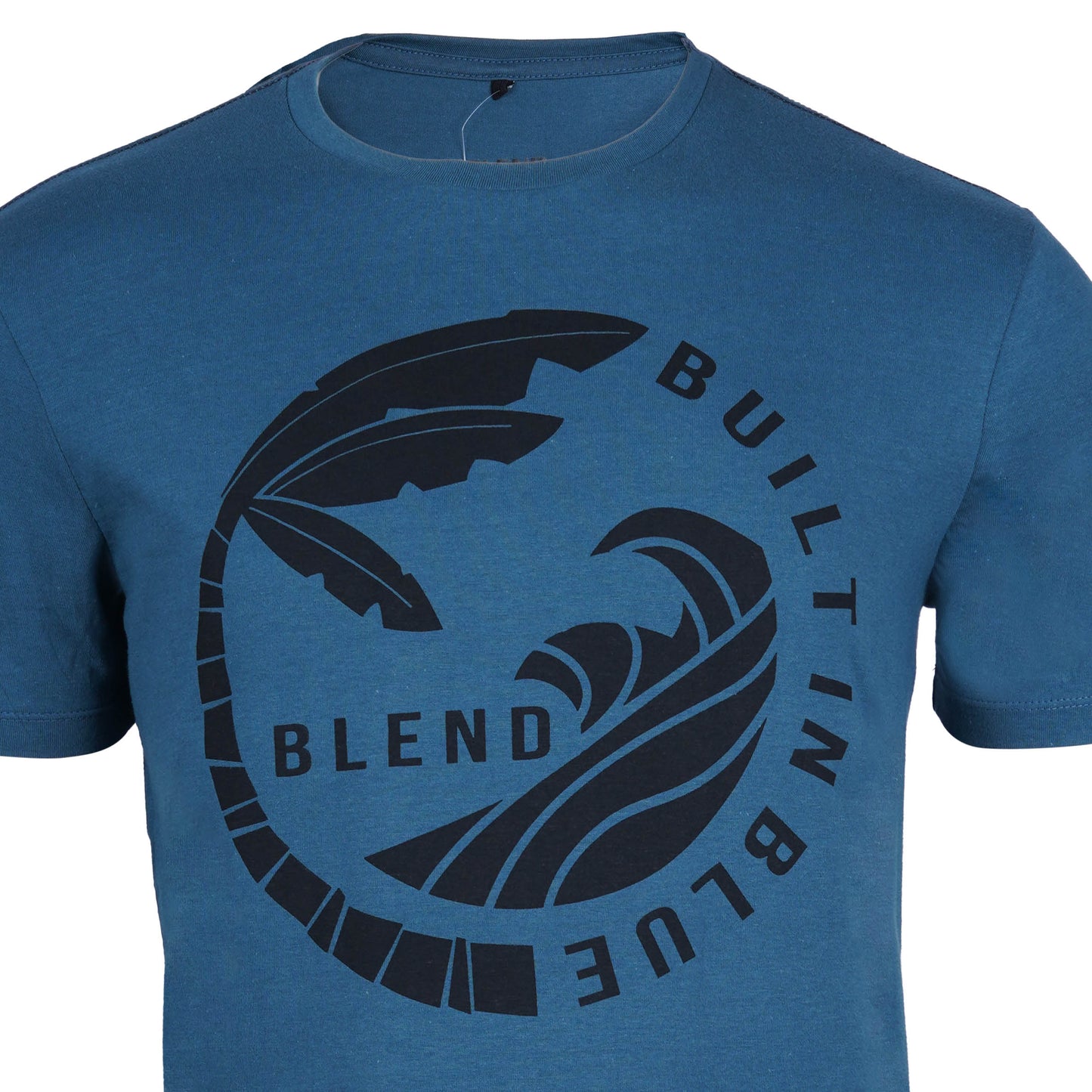 BLEND. CREW NECK-MANS-TEE SHIRT | PURQUOISE