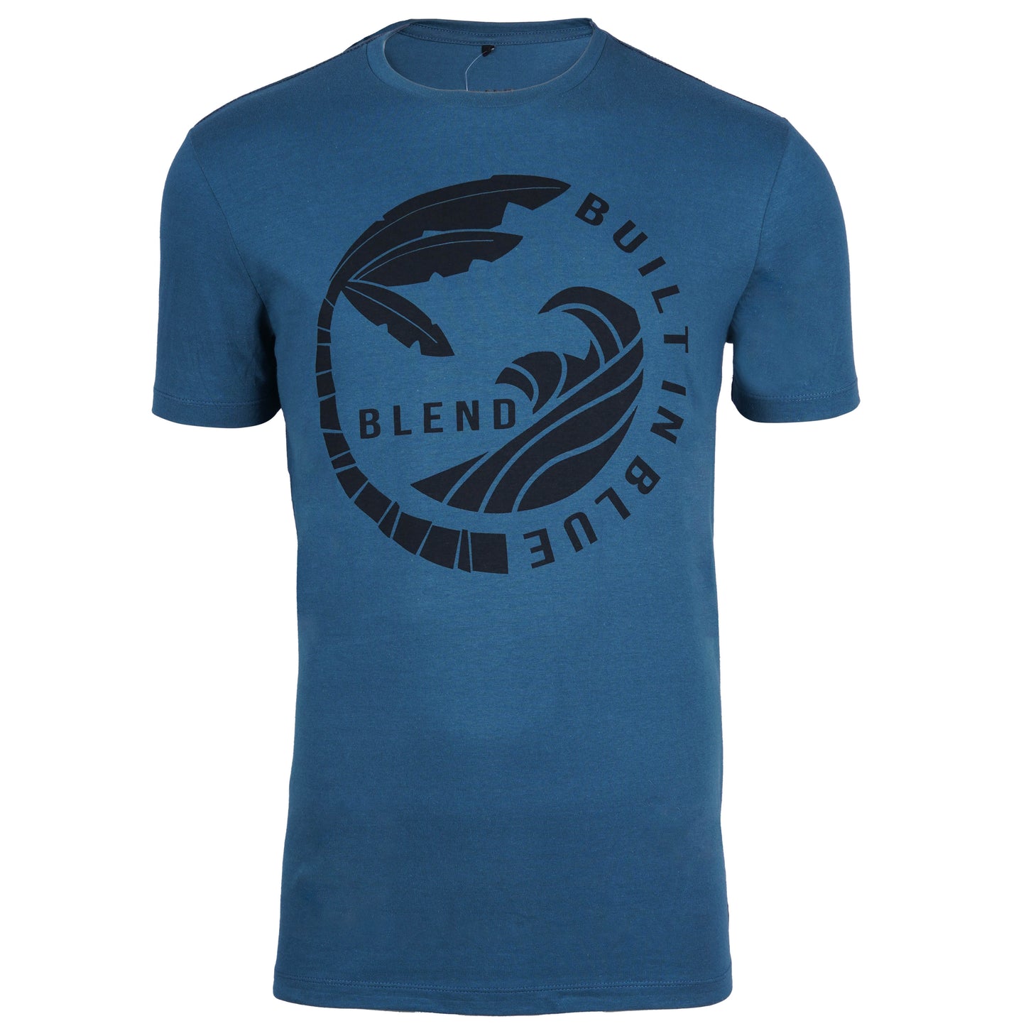 BLEND. CREW NECK-MANS-TEE SHIRT | PURQUOISE