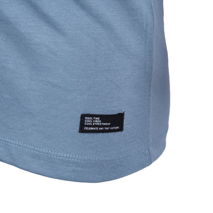 BLEND. CREW NECK-MANS-TEE SHIRT | PALE BLUE