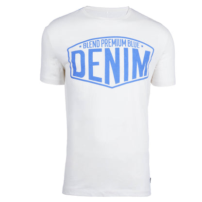 BLEND. CREW NECK-MANS-TEE SHIRT | WHITE