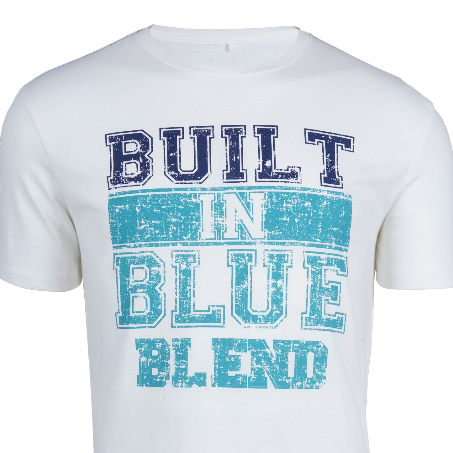 BLEND. CREW NECK-MANS-TEE SHIRT | WHITE