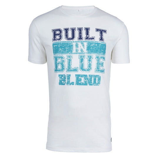 BLEND. CREW NECK-MANS-TEE SHIRT | WHITE