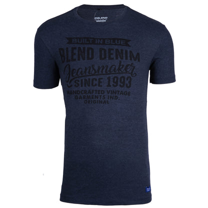 BLEND. CREW NECK-MANS-TEE SHIRT | D.GREY