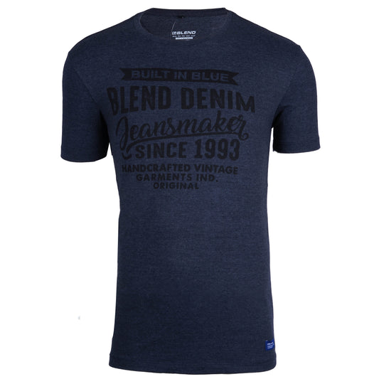 BLEND. CREW NECK-MANS-TEE SHIRT | D.GREY