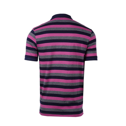 JACK & JONES PREMIUM MEN’S STRIPED POLO SHIRT | GREY