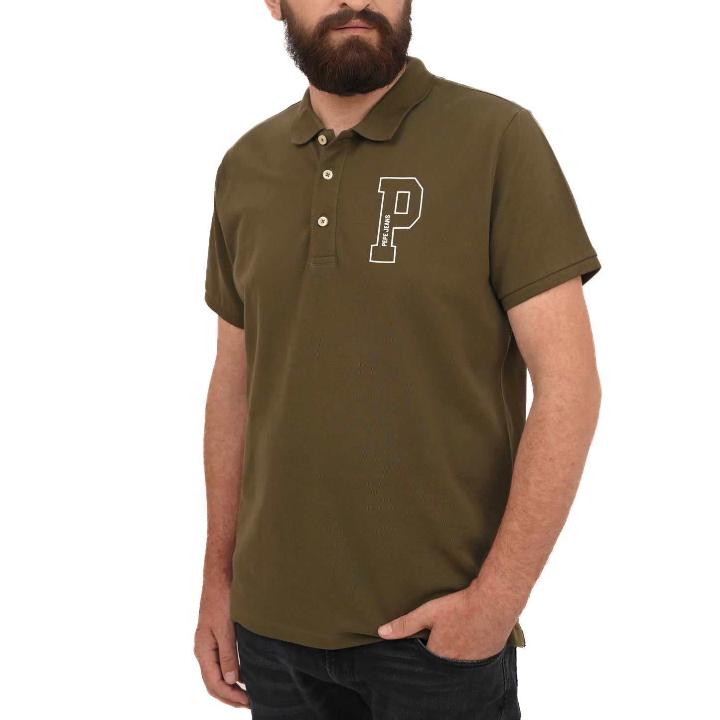 PEPE JEANS JET COTTON POLO SLIM FIT | D GREEN