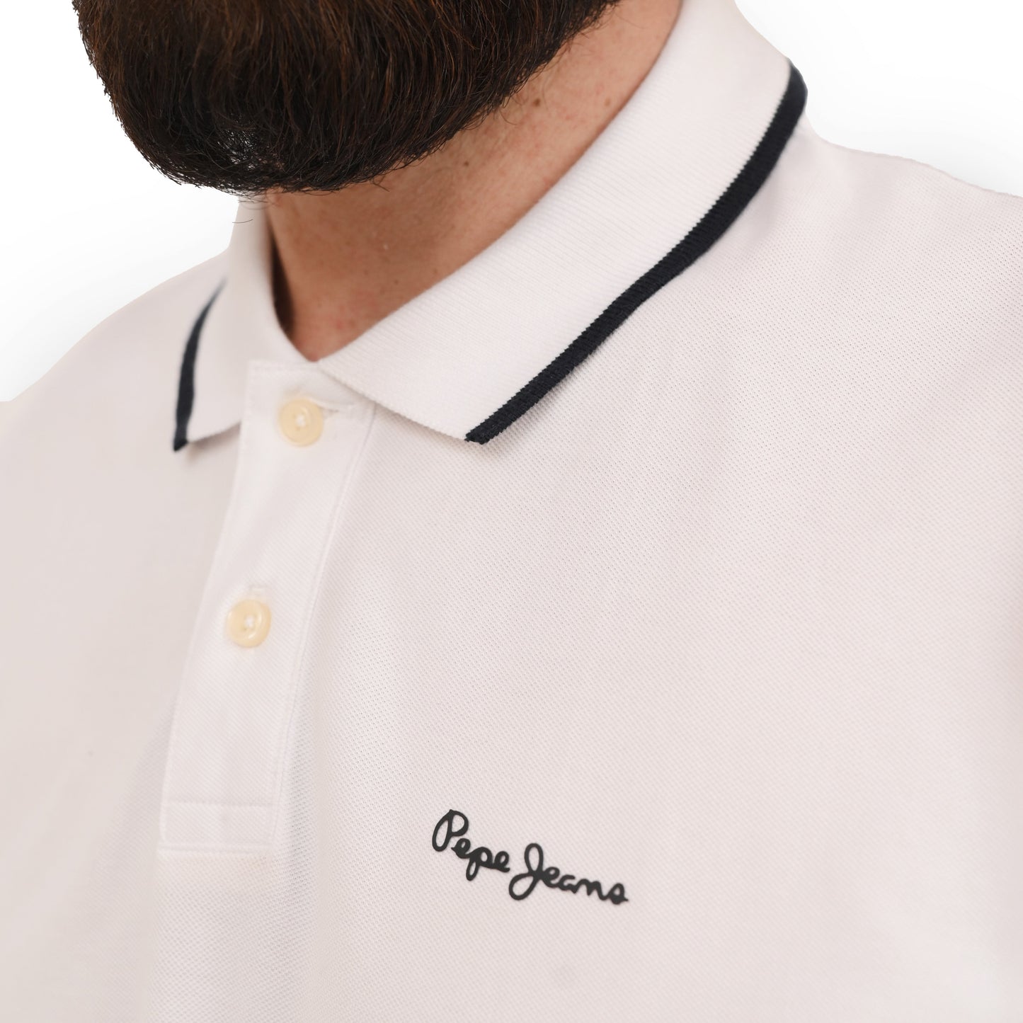 PEPE JEANS JET COTTON POLO SLIM FIT | WHITE