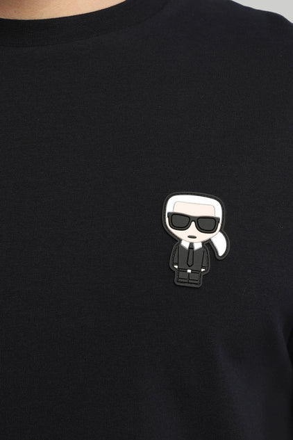 KARL LAGERFELD CREWNECK T-SHIRT | BLACK