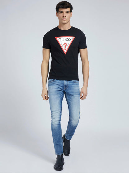 GUESS Classic Logo Slim Fit T-Shirt | Black