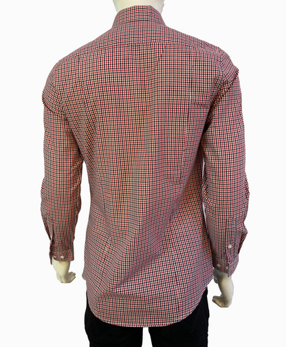 H&M. EASY IORN SLIM FIT MEN SHIRT | NAVY CHECK