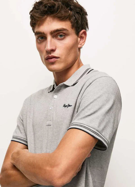 PEPE JEANS JET COTTON POLO | GREY