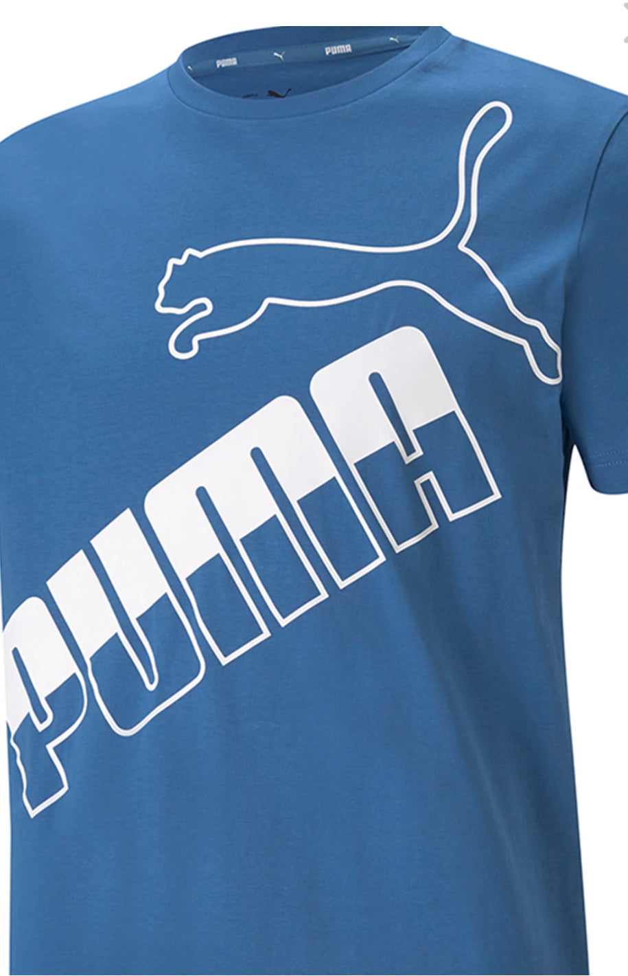 PUMA LOGO MEN REGULAR FIT T-SHIRT | SKY BLUE