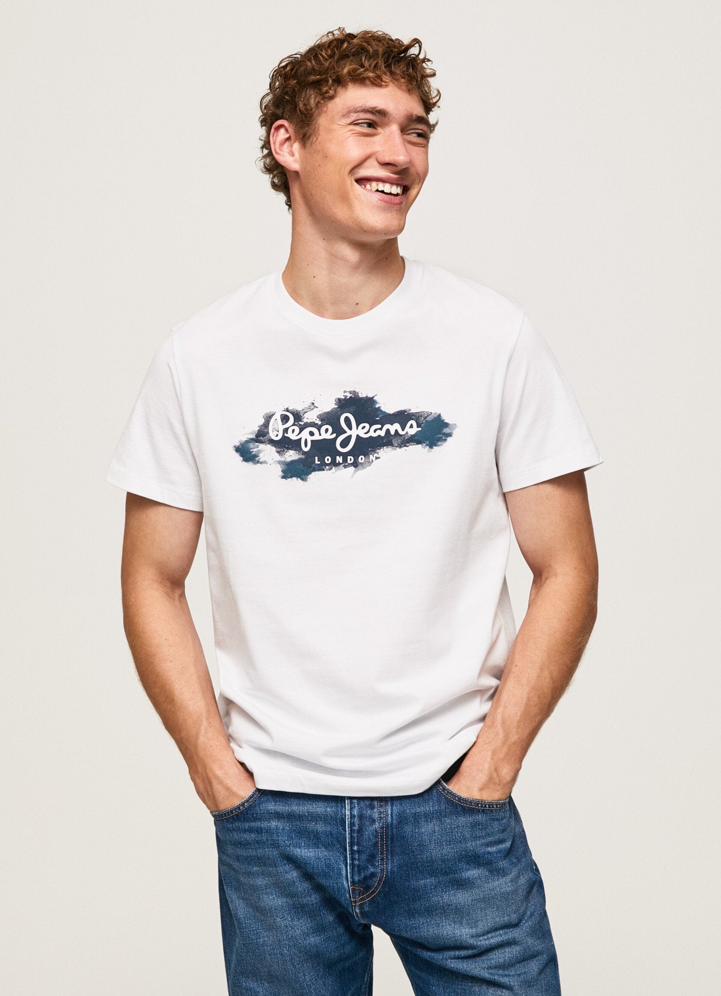 PEPE JEANS LONDON OLDWIVE REGULAR FIT T-SHIRT | WHITE